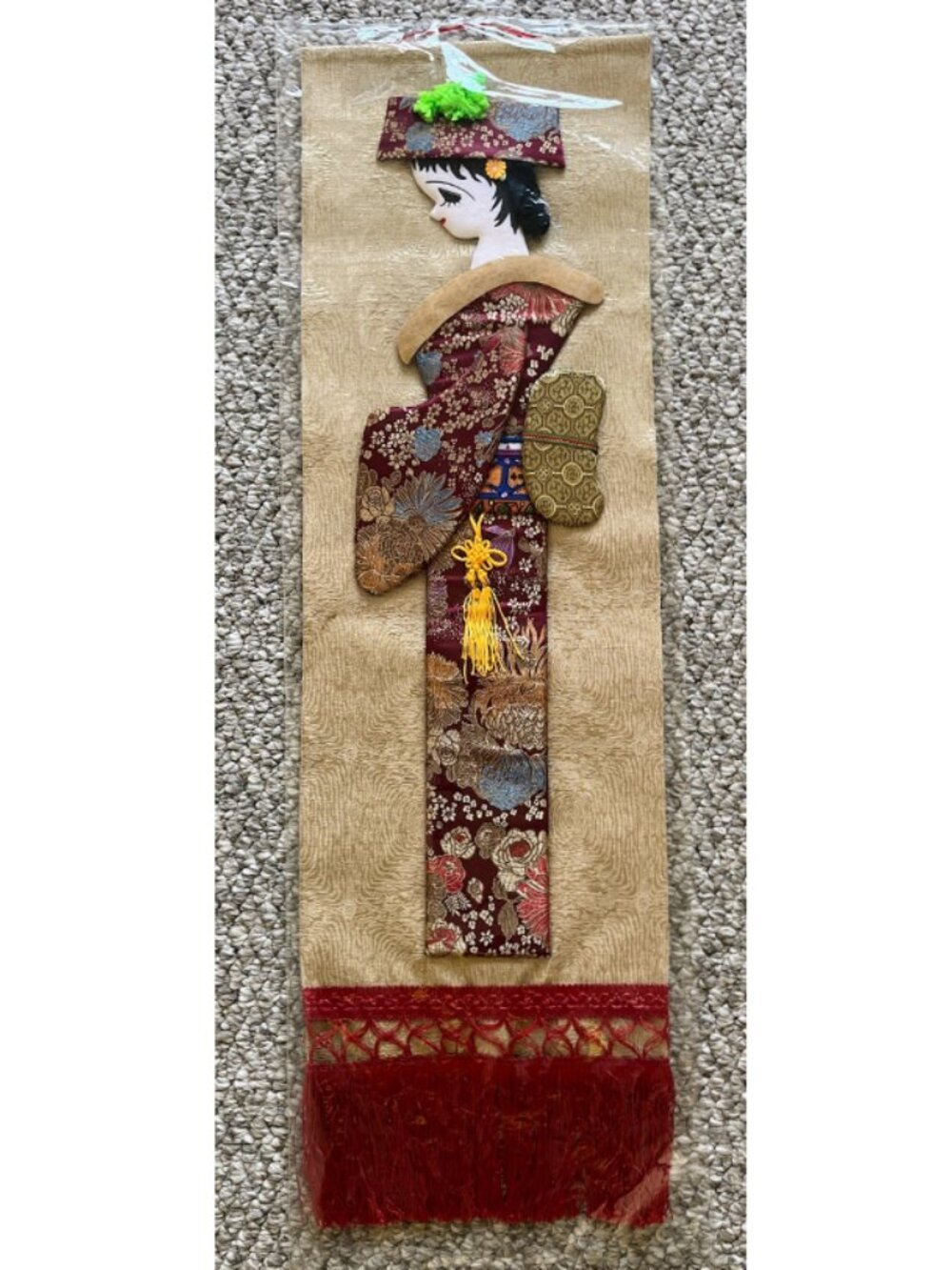 Japanese Oshie Wall Hanging - Like New